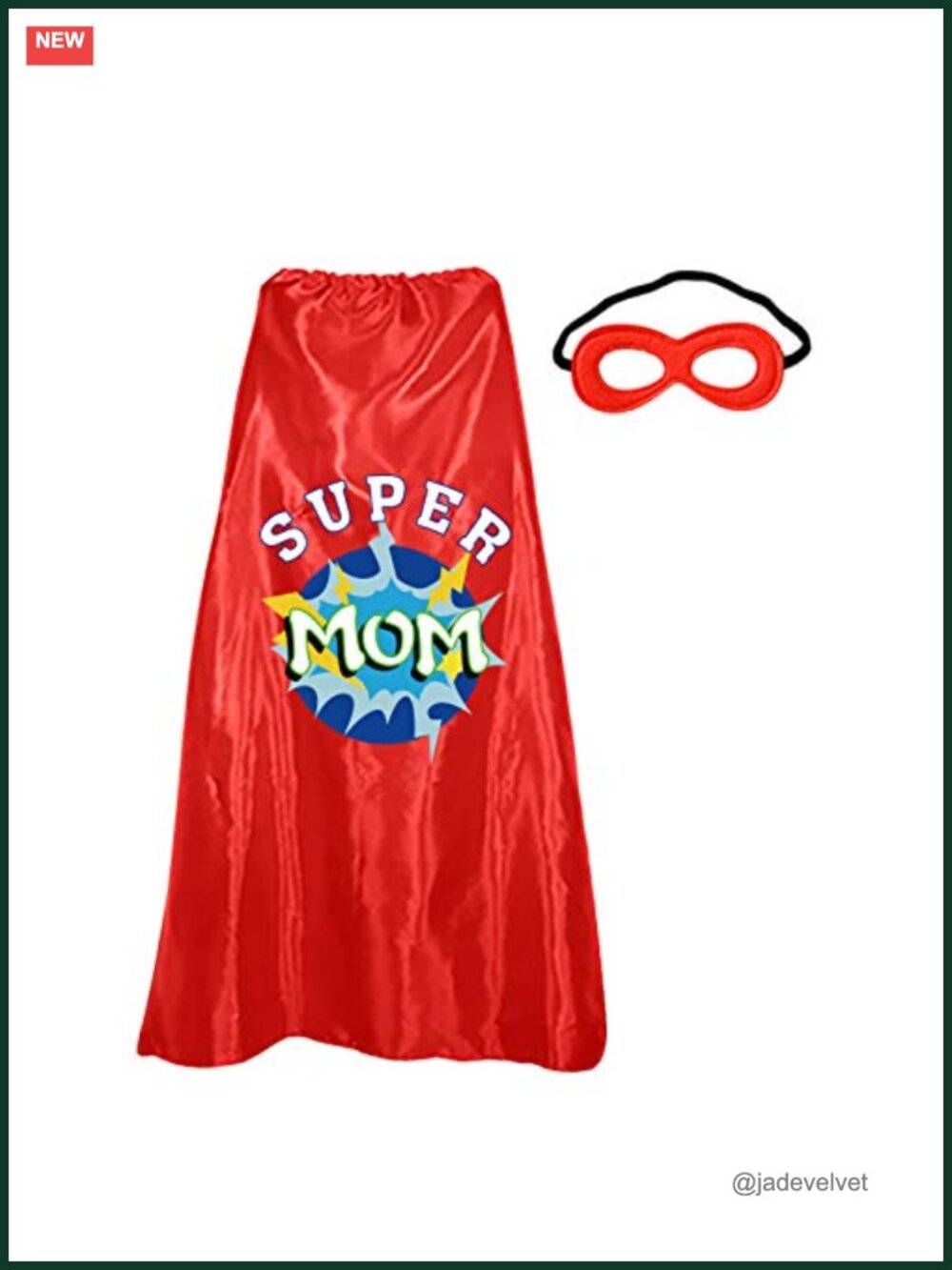 D.Q.Z Superhero Cape and Mask Set for Women Satin Costume Accessory